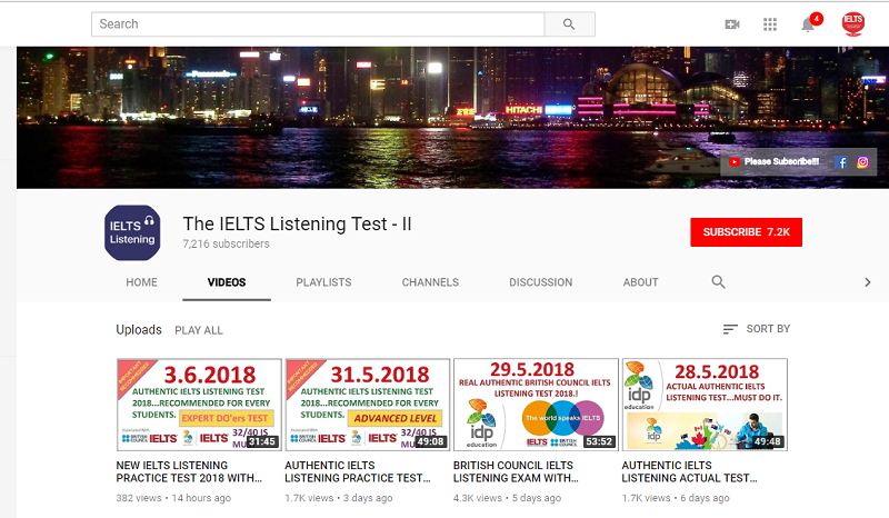 Kênh nghe The IELTS Listening Test - II