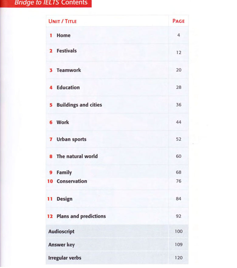 Bridge to IELTS Workbook - trang sách 1