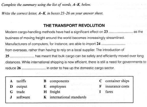 IELTS Reading - Dạng câu hỏi Summary Completion