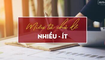 Unit 13 - Writing task 2 - Cách miêu tả chủ đề nhiều và ít