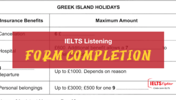 Sharpen your IELTS Listening Skill - FORM COMPLETION