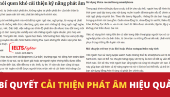 VNExpress - Bí quyết cải thiện phát âm hiệu quả