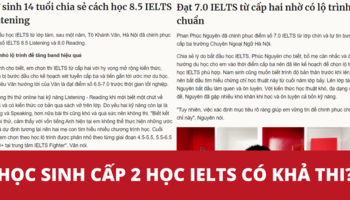 VNExpress - Học sinh cấp 2 học IELTS có khả thi