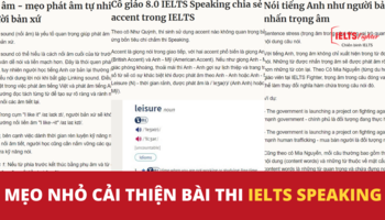 VNExpress - Mẹo nhỏ cải thiện bài thi IELTS Speaking