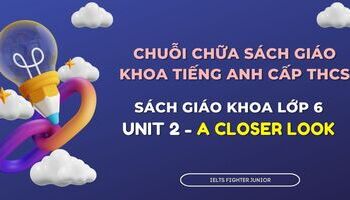 Chữa sách giáo khoa tiếng Anh lớp 6 - Unit 2 - A Closer Look