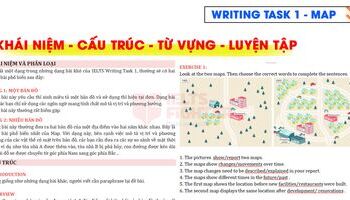 Cách viết Writing task 1 dạng bài Bản đồ (Maps)