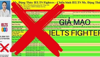 CẢNH BÁO GIẢ MẠO IELTS FIGHTER
