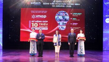[Báo quốc tế] IMAP Việt Nam nhận giải thưởng Sáng kiến giáo dục thông minh - SEI Awards 2023