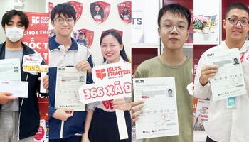 Các bạn học sinh THPT Lê Quý Đôn - Đống Đa và thành tích 7.0-7.5 IELTS