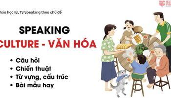 IELTS Speaking chủ đề Culture - Văn Hóa với từ vựng hay