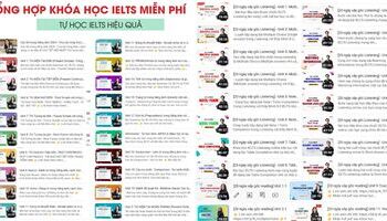Các khóa học IELTS online miễn phí, trọn bộ 4 kỹ năng (pdf + video) từ giáo viên 8.0+
