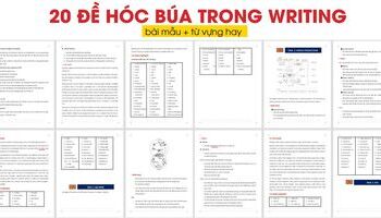 Tổng hợp 20 ý tưởng đề khó IELTS Writing mới nhất