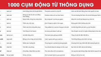 Phrasal verb là gì? Tổng hợp 1000 cụm động từ tiếng Anh thông dụng nhất