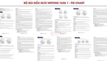 Tổng hợp bài mẫu IELTS Writing Task 1 Pie Chart hay