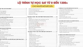 Lộ trình tự học SAT từ cơ bản đến nâng cao (từ 0 đến 1200+ SAT)