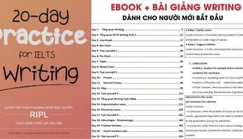 20-day Practice for IELTS Writing (pdf + video) cho người mới bắt đầu