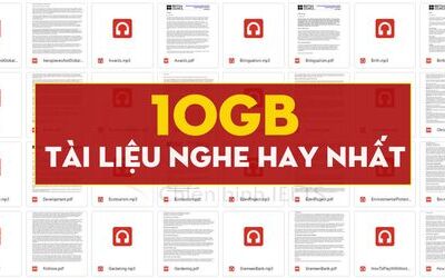 TRỌN BỘ TÀI LIỆU LUYỆN NGHE IELTS PHÂN THEO CẤP ĐỘ - {FULL PDF + AUDIO}