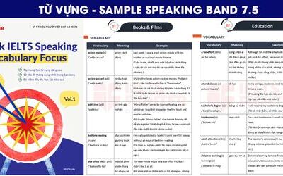 Crack IELTS Speaking - Vocabulary focus - Từ vựng cơ bản đến nâng band 7.5+