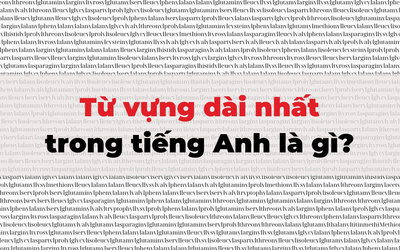 Sửng sốt với sự thật về 15 từ tiếng Anh dài nhất