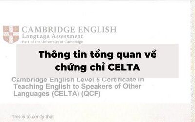 Thông tin tổng quan về chứng chỉ CELTA