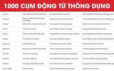 Phrasal verb là gì? Tổng hợp 1000 cụm động từ tiếng Anh thông dụng nhất