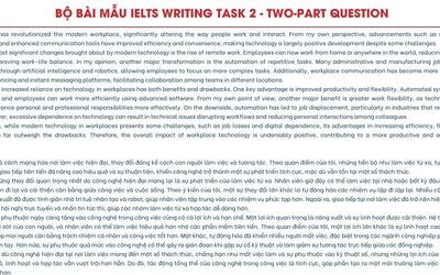 Tổng hợp bài mẫu Writing Task 2 Double questions (Two-part-Questions essay sample)