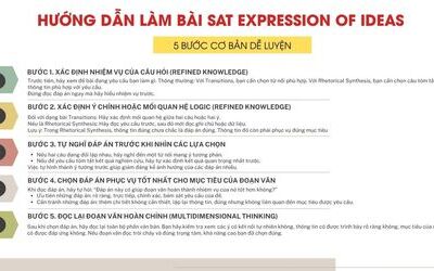 Expression of Ideas trong SAT: Dạng bài, Cách làm, Ví dụ, bài tập cụ thể