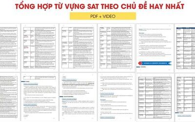 Từ vựng SAT bao nhiêu là đủ? Tổng hợp từ vựng SAT theo chủ đề hay nhất