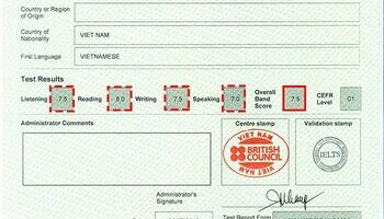 Chàng trai lớp Fighter A và 7.5 IELTS sau 3 tháng!!!