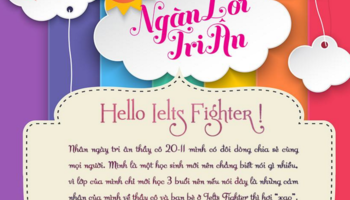 Bài dự thi học bạn Trần Yến - Học viên lớp A80 "Hello IELTS Fighter"