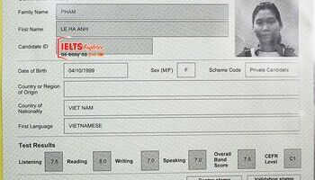 Món quà 7.5 IELTS dành cho cô gái 17 tuổi - Phạm Lê Hà Anh