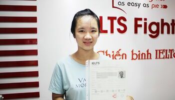 Sự nỗ lực hết mình giúp Minh Hương bứt phá thành công 7.0 IELTS, tăng 2 điểm đầu vào chỉ sau khóa học Fighter A