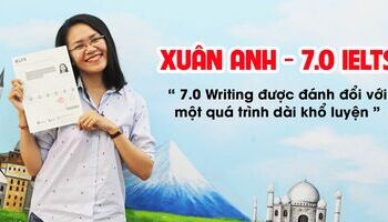 Chia sẻ kinh nghiệm luyện thi 7.0 IELTS Writing từ Xuân Anh