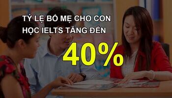 Tỷ lệ cha mẹ cho con học IELTS tại các thành phố lớn tăng đột biến