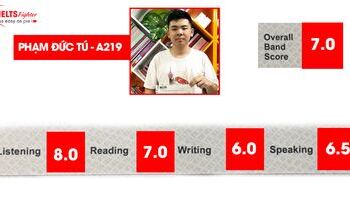 Bước tiến chinh phục 7.0 IELTS của Đức Tú - HS lớp 11 THPT Lê Quý Đôn