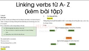Linking verb - Các động từ nối thường gặp và bài tập có đáp án