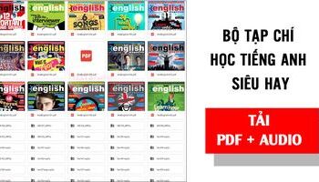 Bộ tạp chí HOT ENGLISH MAGAZINE (PDF  + AUDIO) học tiếng Anh hay