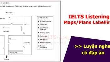 IELTS Listening - Hướng dẫn cách làm dạng bài Map, Plans Labelling
