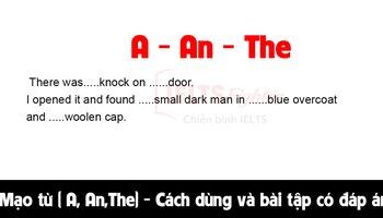 ARTICLE (Mạo từ) là gì? Cách sử dụng và bài tập có đáp án