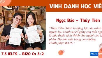 Cùng yêu cùng phấn đấu, cặp đôi Ngọc Bảo – Thủy Tiên cán đích 7.5 IELTS