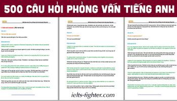 Phỏng vấn tiếng Anh – 500 câu hỏi và cách trả lời phỏng vấn xin việc tiếng Anh