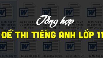 Tổng hợp đề thi tiếng Anh lớp 11 có đáp án