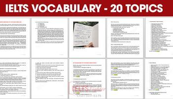 IELTS Vocabulary – Từ vựng IELTS theo topic, phương pháp và tài liệu học tốt nhất