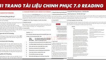 IELTS Reading – Phương pháp học và cách làm từng dạng trong IELTS reading