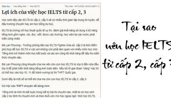 Tại sao phải học IELTS từ cấp 2, cấp 3?