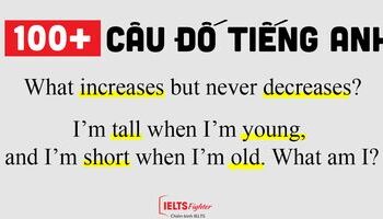Những câu đố vui tiếng Anh thú vị có đáp án