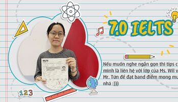Tình cờ học IELTS theo lời khuyên của bạn, sinh viên Bách khoa ẵm luôn 7.0
