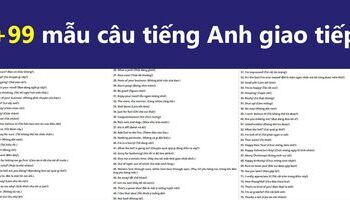Học tiếng Anh giao tiếp cơ bản: Bài giảng online và 99 mẫu câu thông dụng