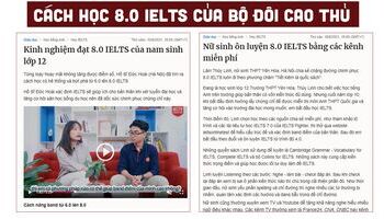 Cách tự học 8.0 IELTS của bộ đôi cao thủ Thùy Linh - Đức Hoài trên báo VnExpress