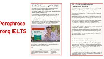 Cách Paraphrase trong IELTS và các website paraphrasing miễn phí